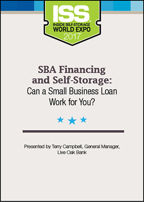 SBA Financing and Self-Storage: Can a Small Business Loan Work for You?