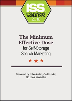 The Minimum Effective Dose for Self-Storage Search Marketing