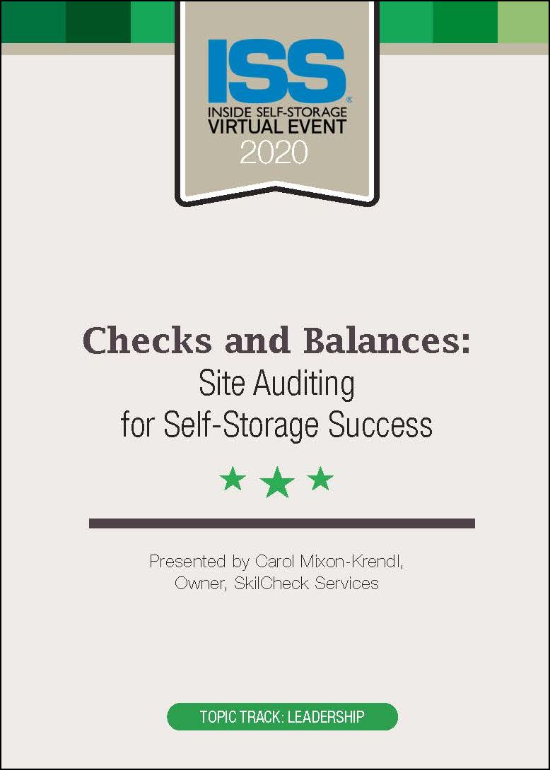 Checks and Balances: Site Auditing for Self-Storage Success