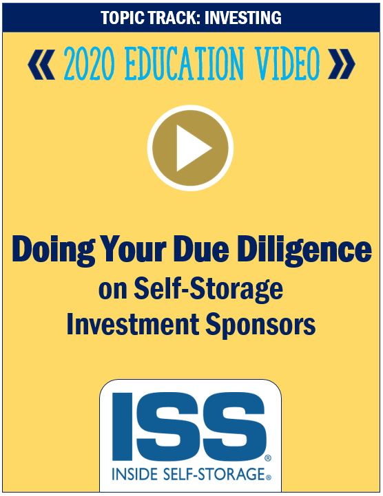 Doing Your Due Diligence on Self-Storage Investment Sponsors