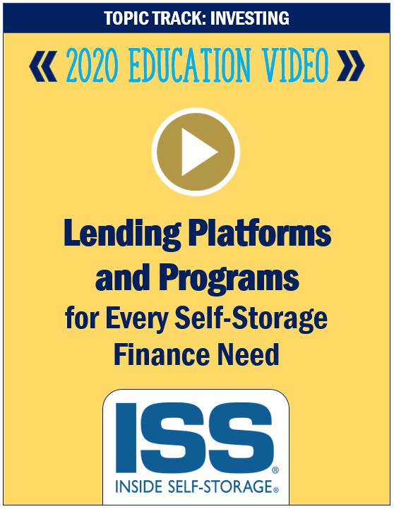 Lending Platforms and Programs for Every Self-Storage Finance Need
