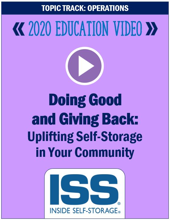 Doing Good and Giving Back: Uplifting Self-Storage in Your Community