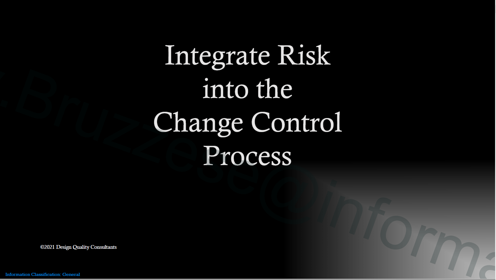 Video: Integrate Risk Into Change Control